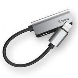 Переходник Baseus L32 Lightning - Lightning/jack 3.5mm (CALL32-0S) - фото 10637