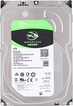 Внутренний жесткий диск HDD  Seagate  4TB  BarraCuda, SATA-III, 5400 RPM, 256 Mb, 3.5'' - фото 14175
