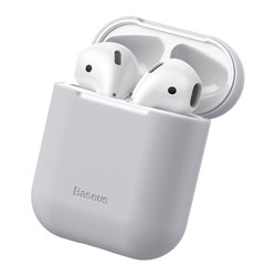 Чехол для Airpods Baseus Ultrathin Series Silica Gel Protector for Airpods 1/2 (WIAPPOD-BZ0G) - фото 21867