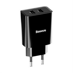 Сетевое зарядное устройство Baseus Wall Charger Adapter 2x USB 2.1A 10,5W (CCFS-R01) - фото 33648