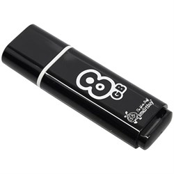 Флеш-накопитель USB 3.0  8GB  Smart Buy  Glossy  темно серый - фото 9535