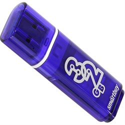 Флеш-накопитель USB 3.0  32GB  Smart Buy  Glossy  темно синий - фото 9545