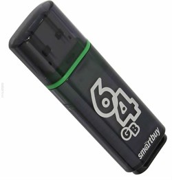 Флеш-накопитель USB 3.0  64GB  Smart Buy  Glossy  темно серый - фото 9549