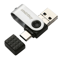 Флеш-накопитель USB 3.0  64GB  Smart Buy  Trio  3-in-1 (USB Type-A + USB Type-C + micro USB) - фото 9551