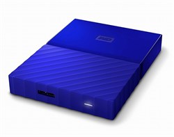 Внешний жесткий диск HDD  WD  2 TB  My Passport Slim синий, 2.5", USB 3.0 - фото 9836