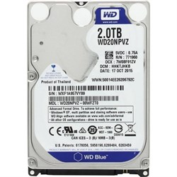 Внутренний жесткий диск HDD  WD  2TB, SATA-III, 5400 RPM,  8 Mb, 2.5'', Mobile, синий - фото 9870