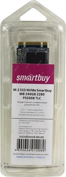 Твердотельный внутренний диск SSD  Smart Buy  240GB  M8, NVMe (M.2), 2280 PS5008, TLC - фото 9917