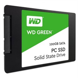 Твердотельный внутренний диск SSD  WD  120GB, SATA-III, R/W - 540/430 MB/s, (M.2), 2280, TLC, зелёный - фото 9961
