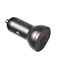 Автомобильное зарядное устройство Baseus Display Dual USB 4.8A Car Charger 24W + Кабель 3 в 1 USB на Type C / micro USB / Lightning 1,2m (TZCCBX-0G) - фото 37084