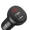 Автомобильное зарядное устройство Baseus Display Dual USB 4.8A Car Charger 24W + Кабель 3 в 1 USB на Type C / micro USB / Lightning 1,2m (TZCCBX-0G) - фото 37086